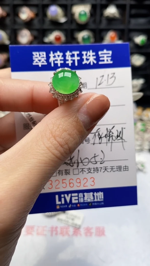 未镶嵌戒指翡翠6923