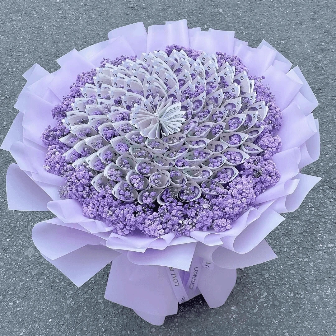 创意生日有钱花花束鲜花订购小时达的同城配送花上门定制花店团购