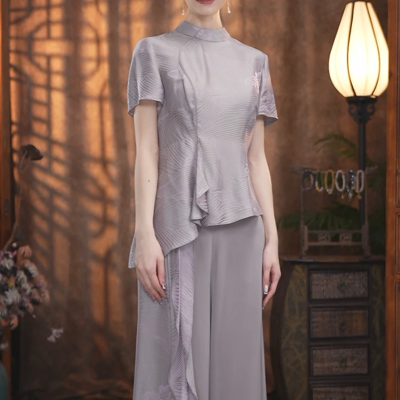 JIXIANGYIJIA/吉祥衣家微微风簇浪 上衣 952217383
