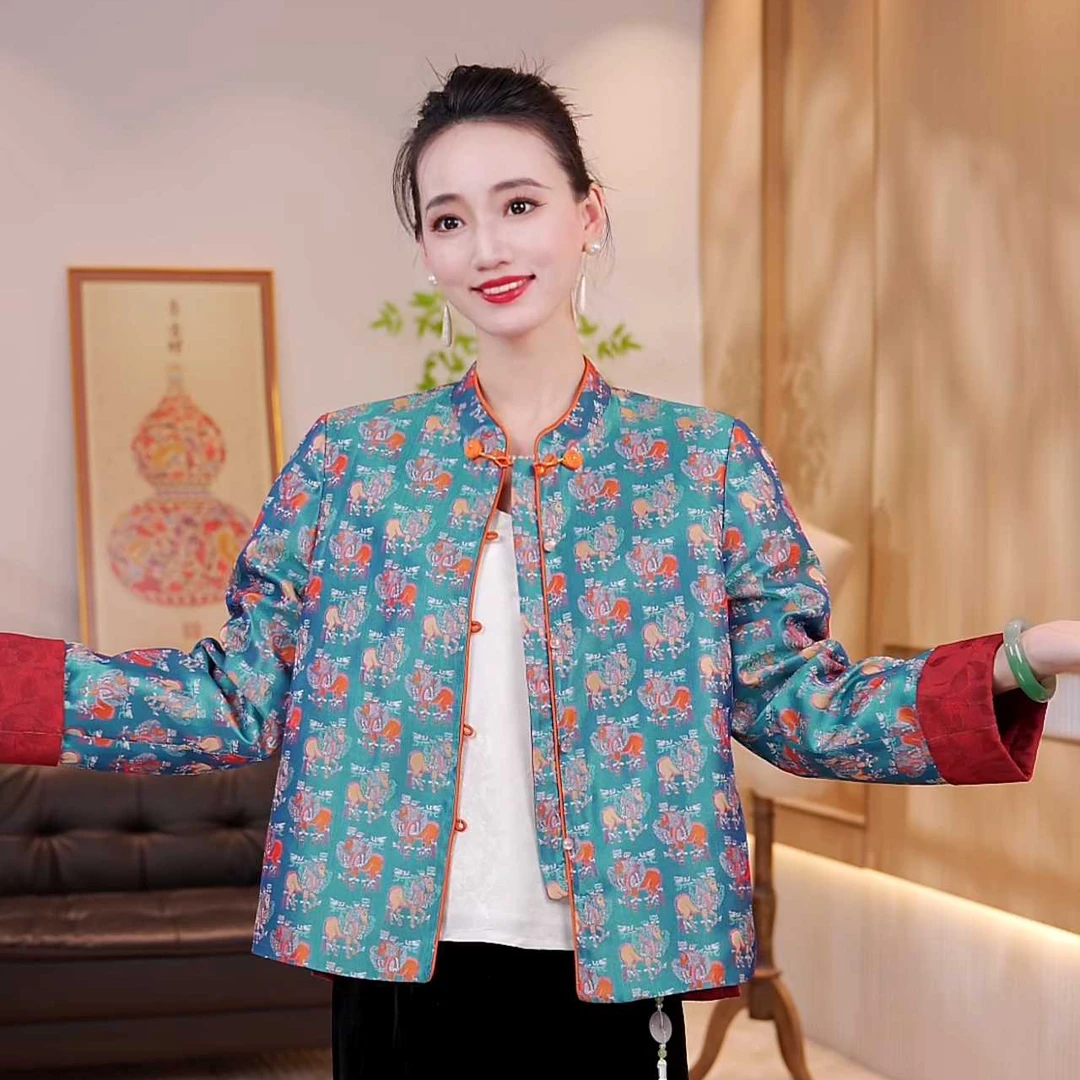 【SQ-双面穿】早秋新款女士双面穿穿气质休闲装外套JX0172