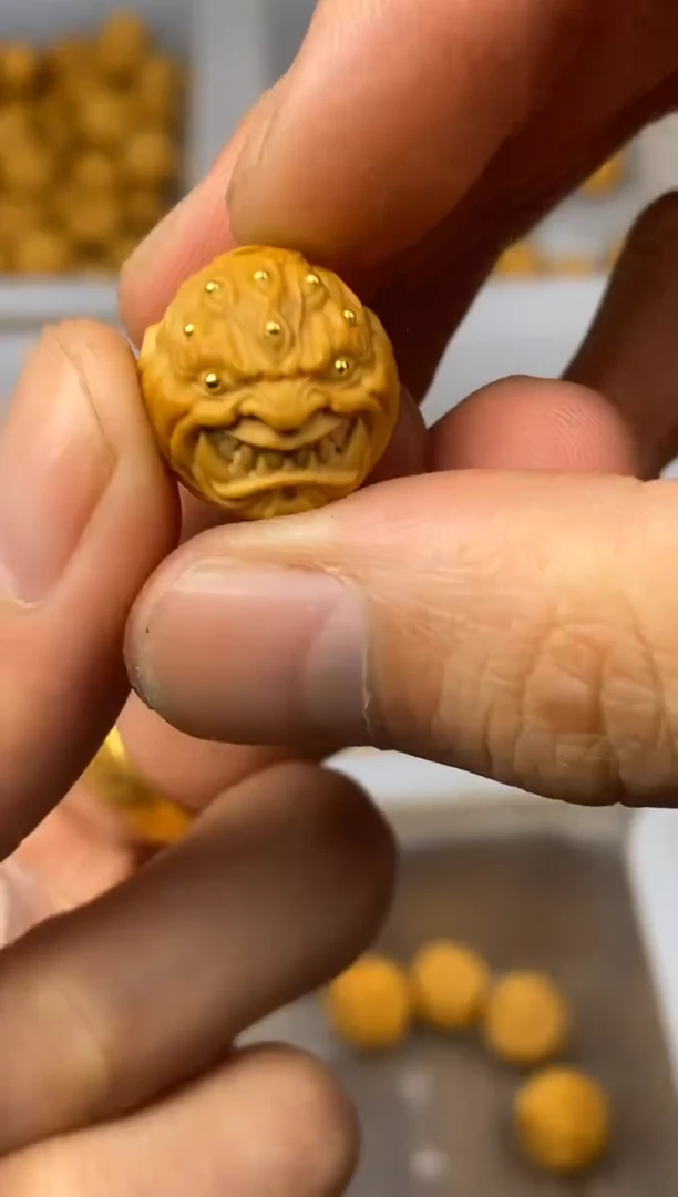 猴头核桃吊坠獠牙 恶僧 满镶嵌