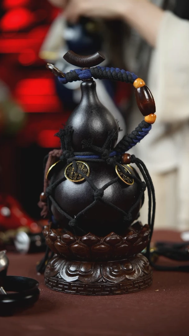 【闪购商品】743号450ml左右的非遗漆器酒葫芦