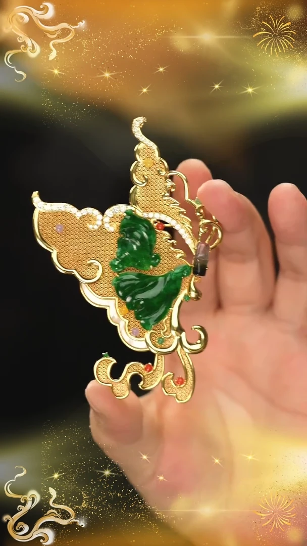 【闪购商品】翡翠挂件银S925镶嵌新款