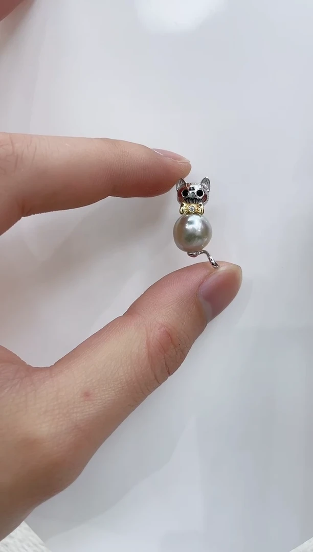 【闪购商品】海水珍珠吊坠(不含链)银S925镶嵌海水珍珠吊坠