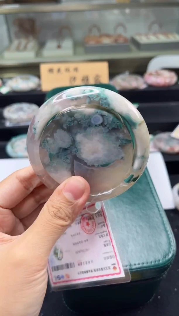 未镶嵌手镯石英质玉58圈口（赠品镯心）s9629
