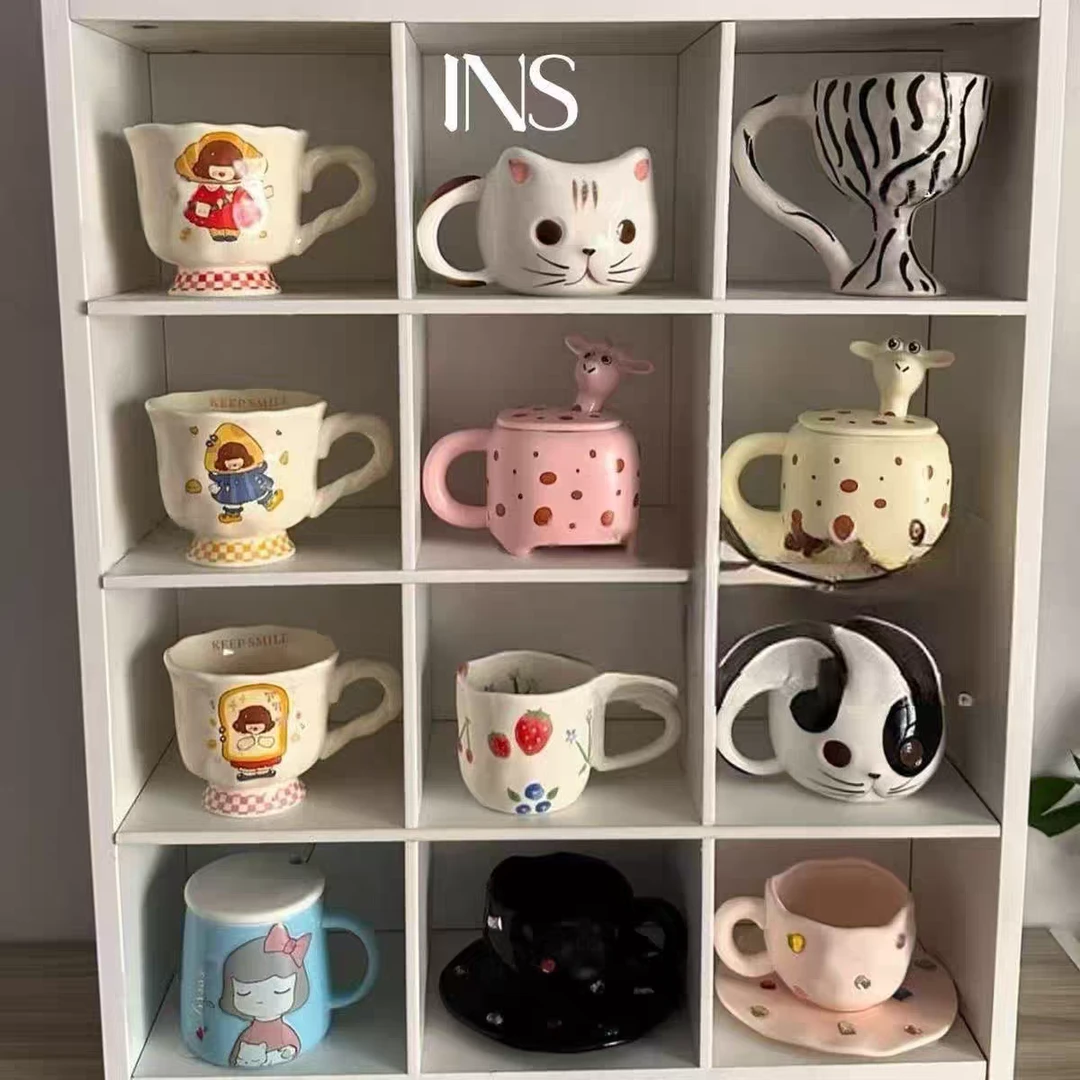 101-200编码微瑕网红款陶瓷杯家用喝水杯大容量杯子