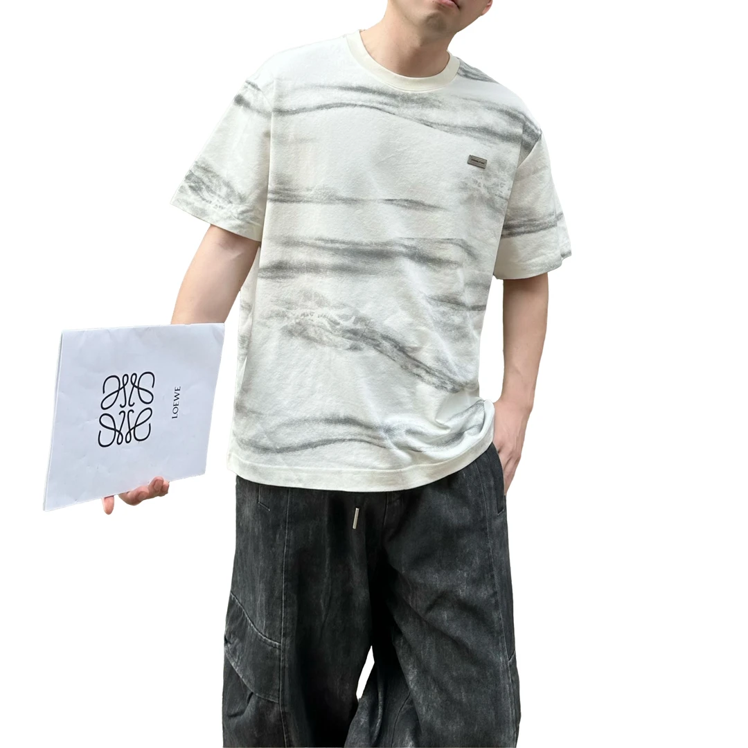 基础大众夏季宽松型短袖圆领T恤休闲高品质设计师夏款半袖