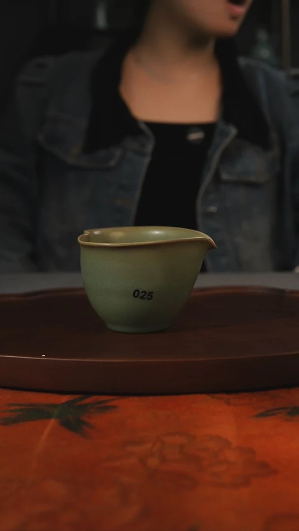 杯子公道杯 柴烧 汝州原产地原矿仿古老釉