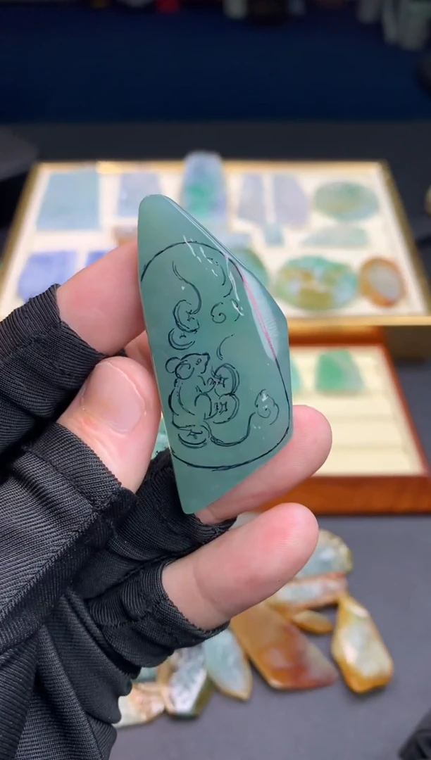 定制翡翠未镶嵌钉*户天然翡翠裸石（含工费）