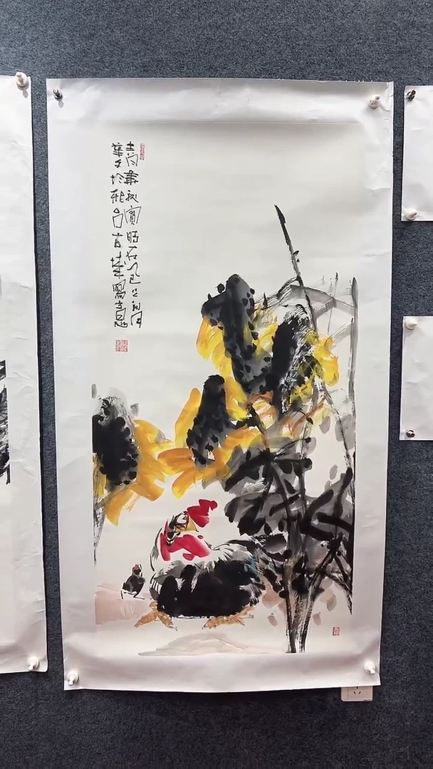 国画孟华文/国画/花鸟