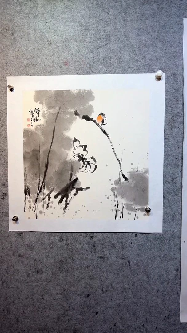 国画澹*张自学水墨国画38