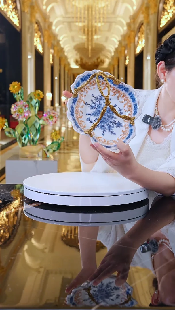 摆件陶瓷提篮收纳C232