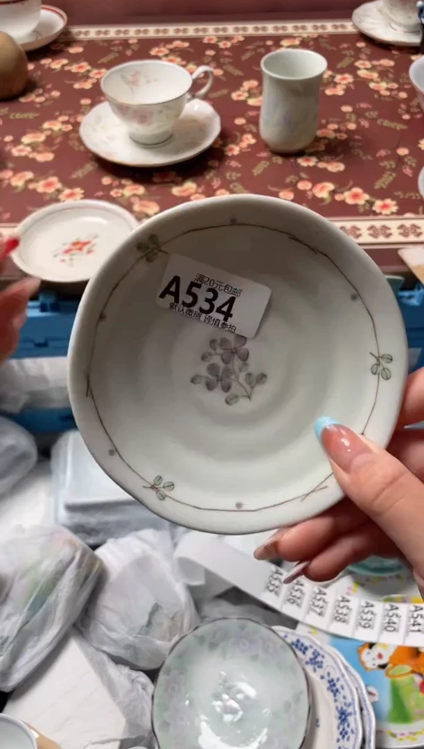 瓷片白*瓷器瓷器A534