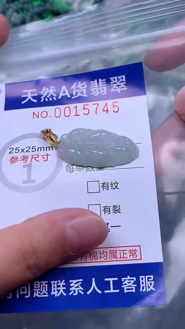 吊坠(赠链)未镶嵌翡翠1