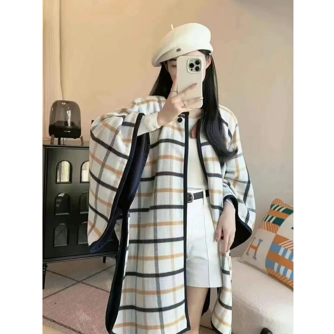 99新 Hermes/爱马仕 "双双臻选/st10436/爱马仕/斗篷披肩       "