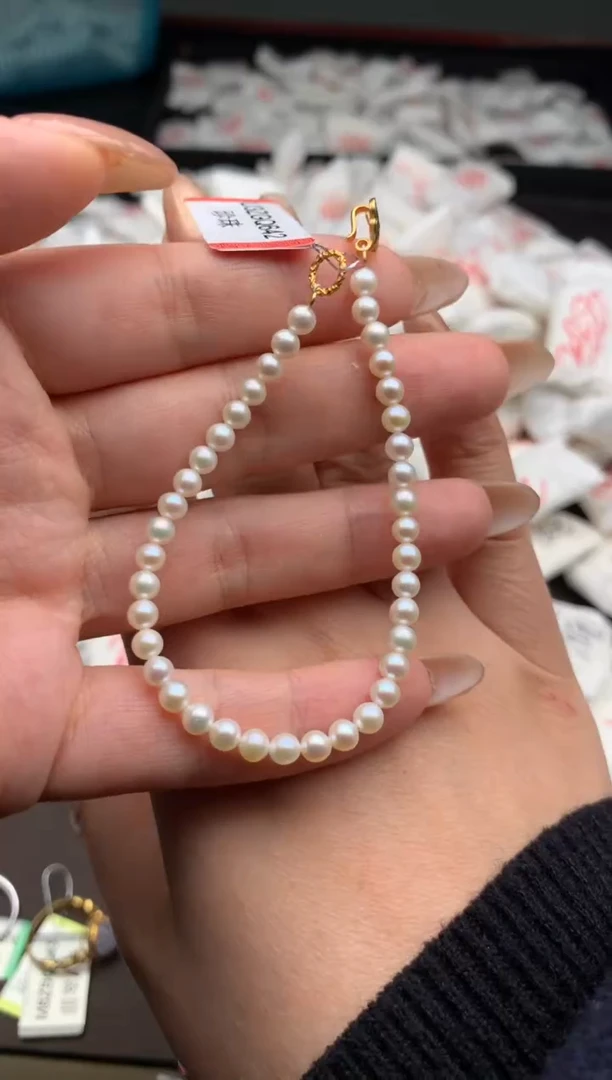 【闪购商品】淡水珍珠手绳银S925镶嵌 一