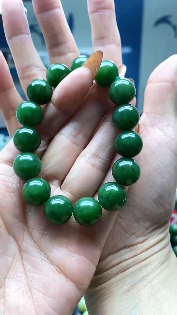 未镶嵌手串和田玉碧玉14