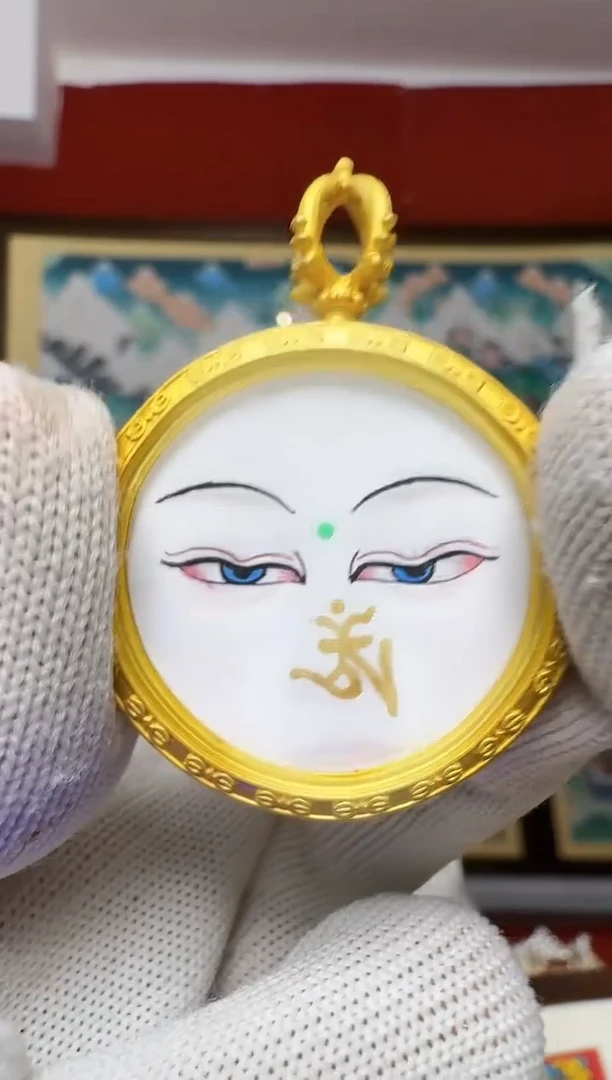 吊坠观老师-热贡元旦唐卡画院 周毛