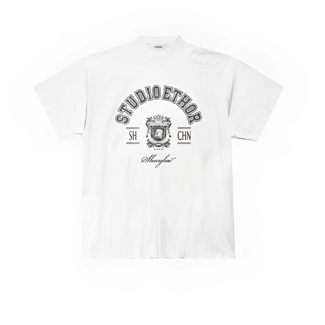ETHOR 25春夏 -350T 经典宽松廓形印花T恤圆领纯棉