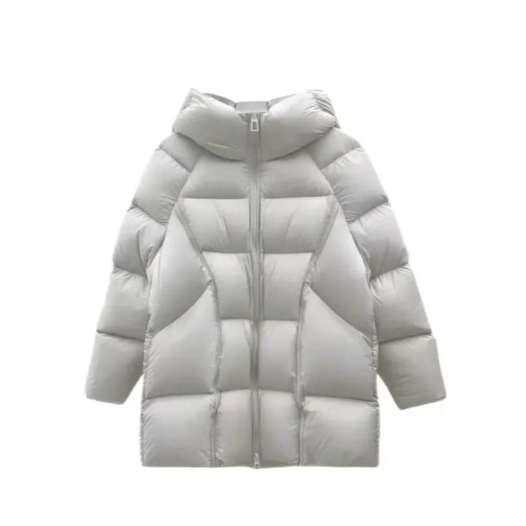 新国标90白鹅绒羽绒服短款女泡芙云朵面料洋气百搭保暖