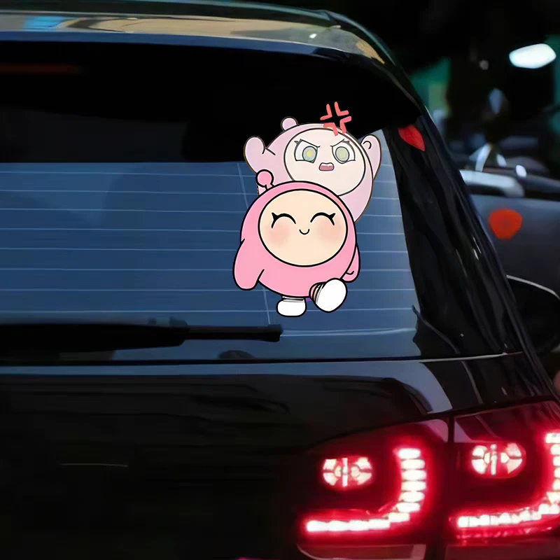 蛋仔派对卡通可爱贴纸汽车电动车装饰贴画个性创意搞笑车窗贴纸