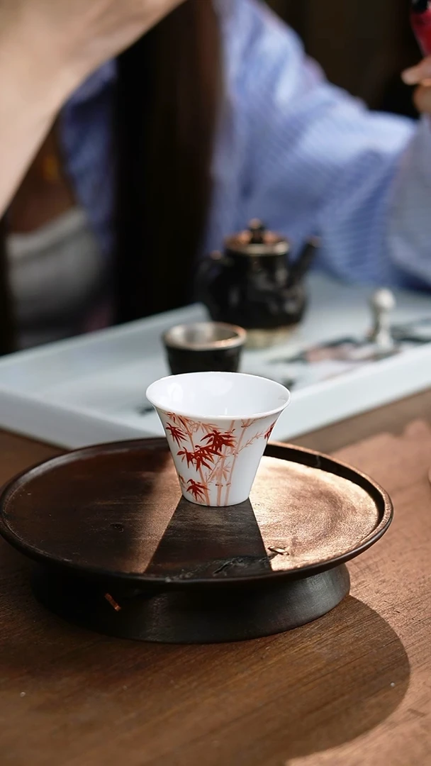 其他梵红诗文竹影杯...