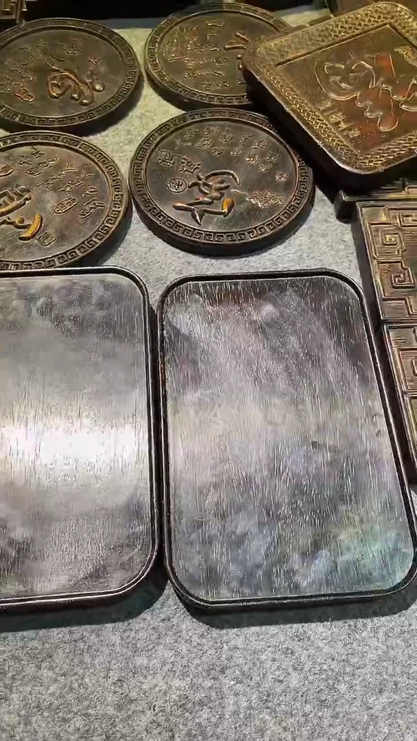 木紫檀雕刻板一物一拍