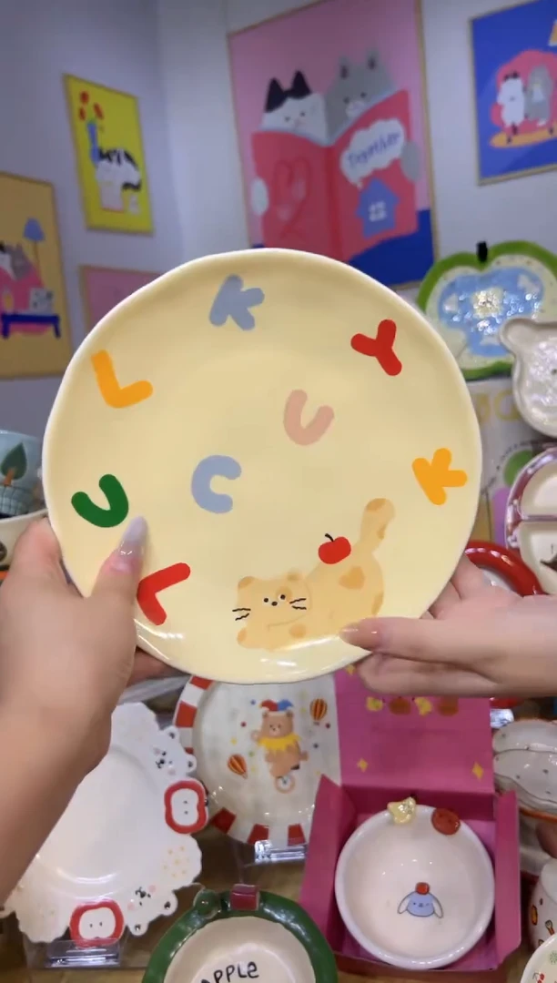 瓷可爱餐具发图片款