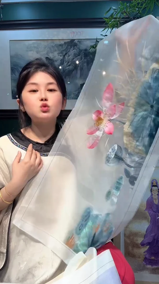 横款非遗苏绣手工刺绣绣片