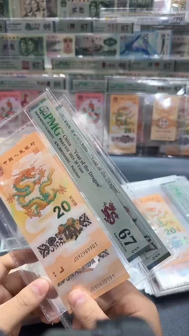 塑料24年龙钞朦胧号-PMG67（PP）