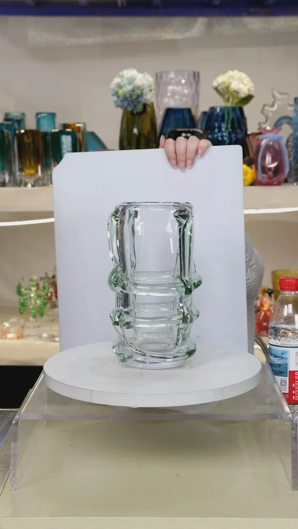 琉璃高22琉璃花瓶果盘摆件微瑕福利