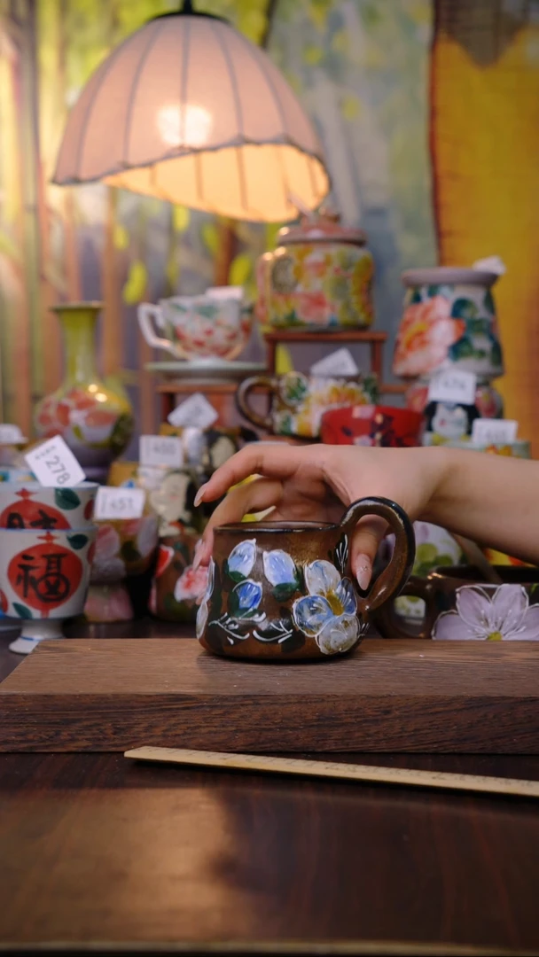 摆件泥垚手作 景德镇手工手绘器物