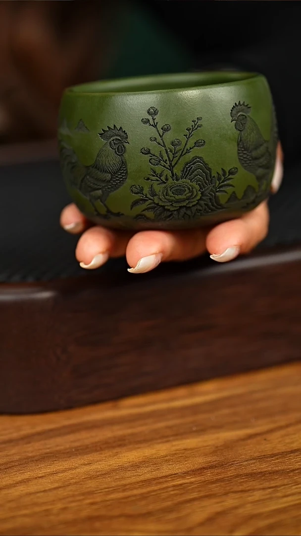 茶杯紫砂宜兴本地原矿紫砂