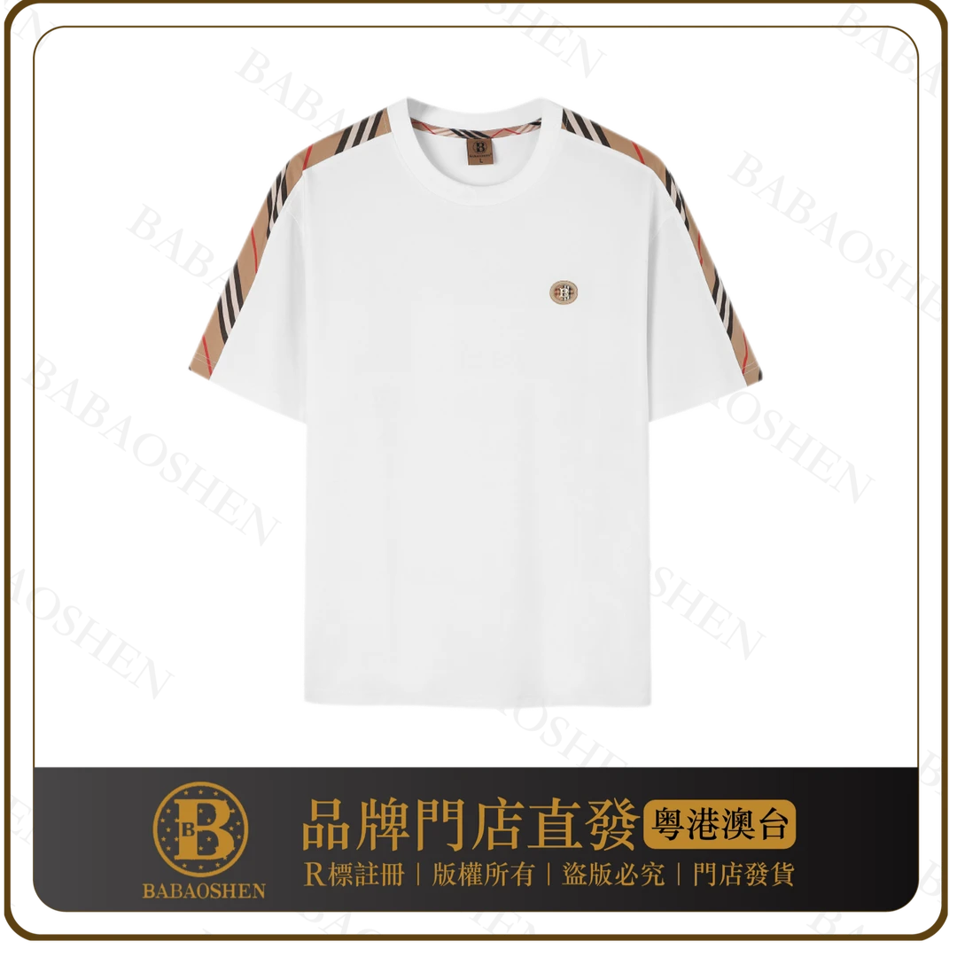 轻奢潮流印花T恤百搭高级设计休闲时尚短袖【818】