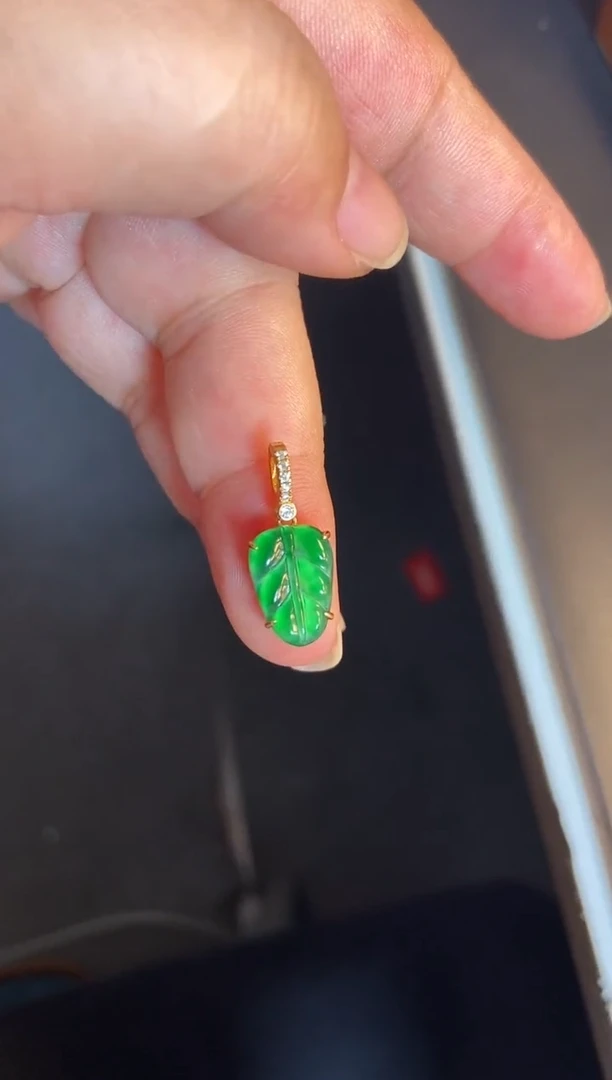 吊坠(不含链)银S925镶嵌翡翠1