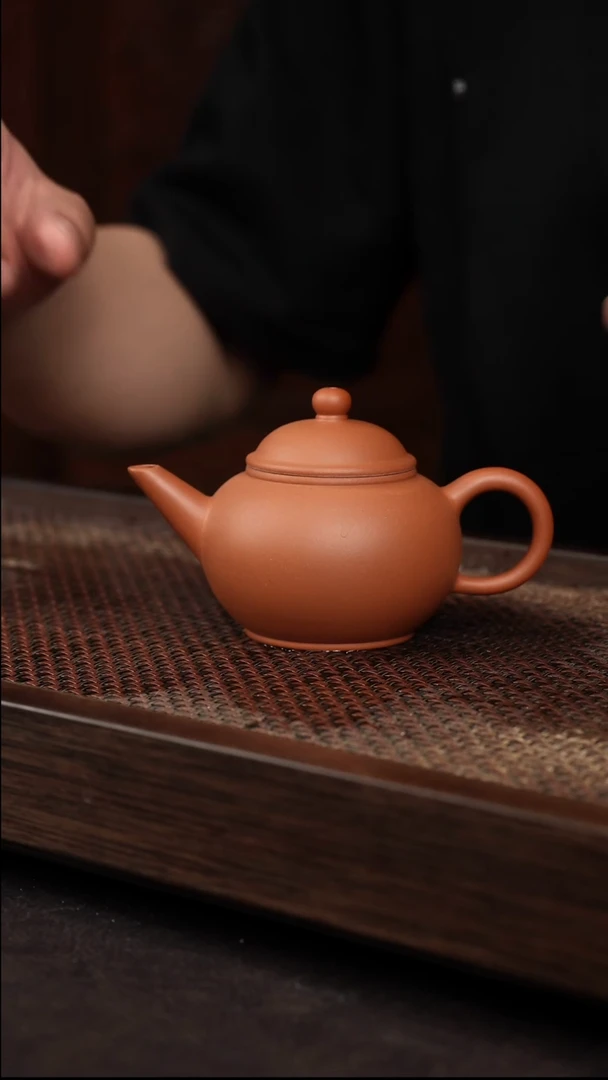 茶壶紫砂老红泥标准水平