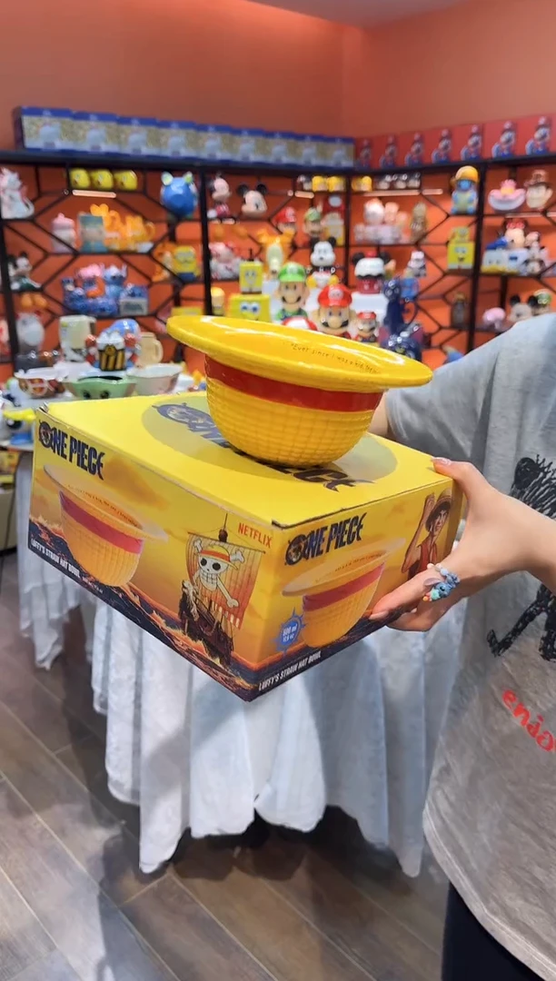 瓷片@@路飞帽水果沙拉碗（礼盒）