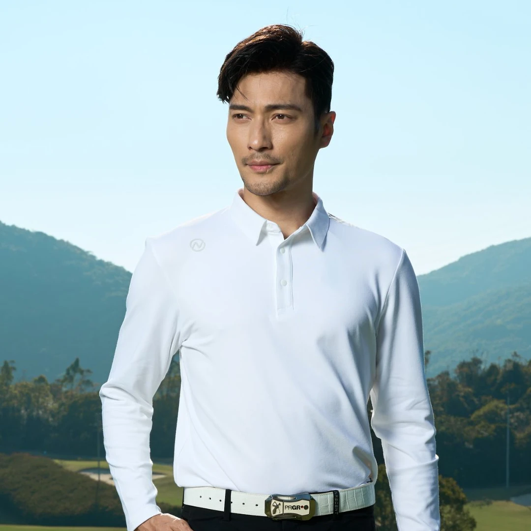 NAGOLF恩爱高尔夫服装秋季长袖运动时尚上衣男