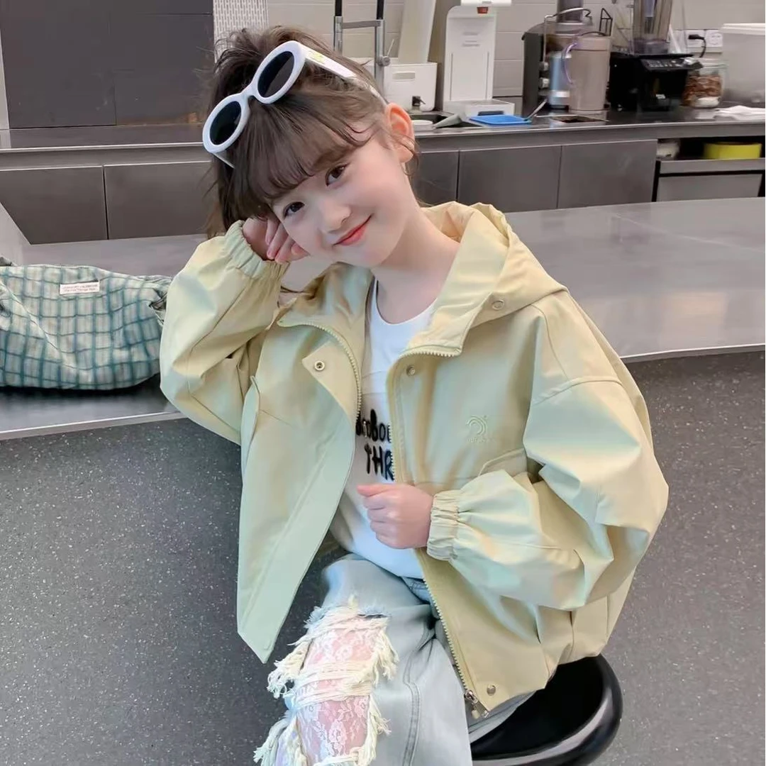 女童外套秋装2025新款儿童韩版工装夹克女宝宝女童外套秋冬款