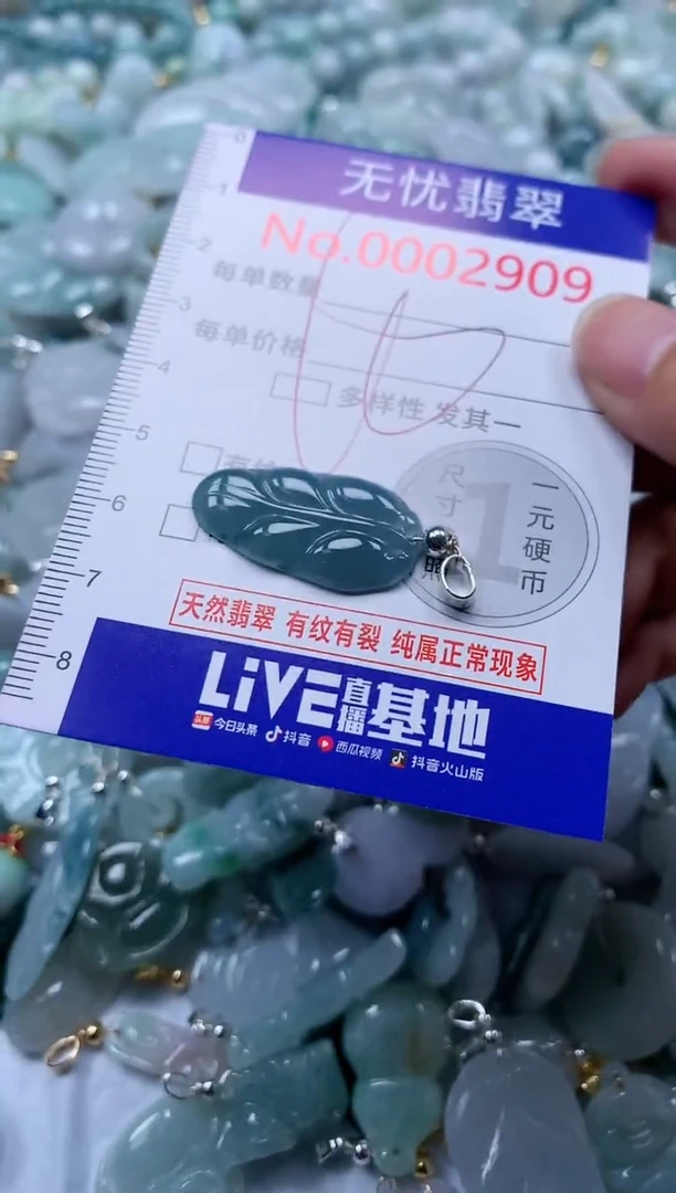 翡翠未镶嵌吊坠(不含链)2909