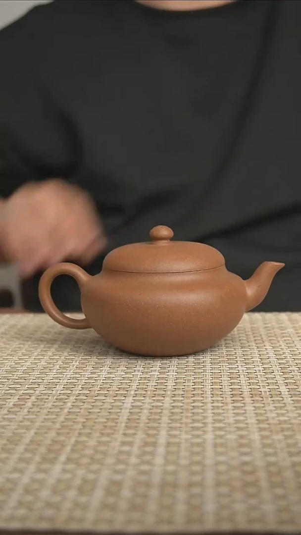 茶壶紫砂宜兴紫砂壶精工半手段泥扁樱200cc
