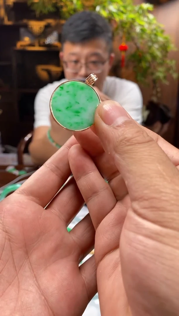 吊坠(不含链)未镶嵌翡翠向****笑dk818天然缅甸翡翠a货
