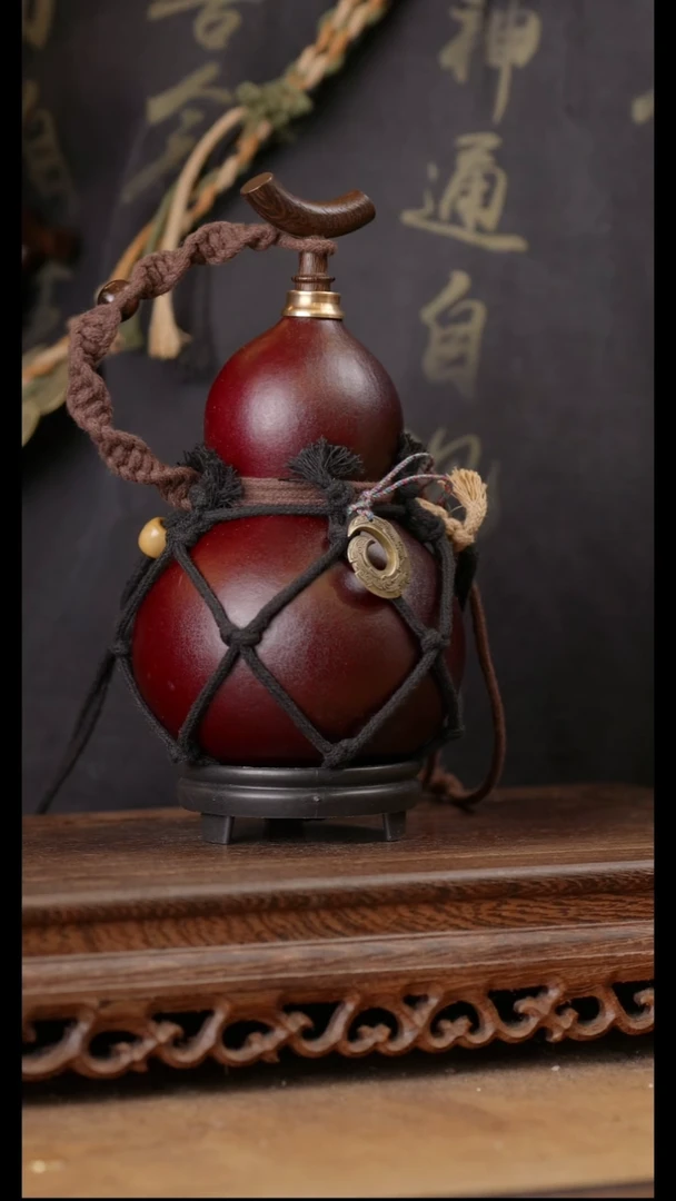 206号精品天然大漆酒葫芦一物一拍~