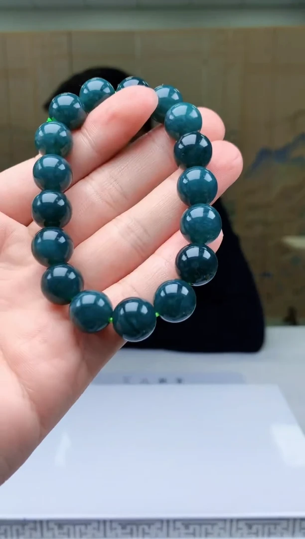 【闪购商品】定制翡翠未镶嵌5152bb-毛货手串31