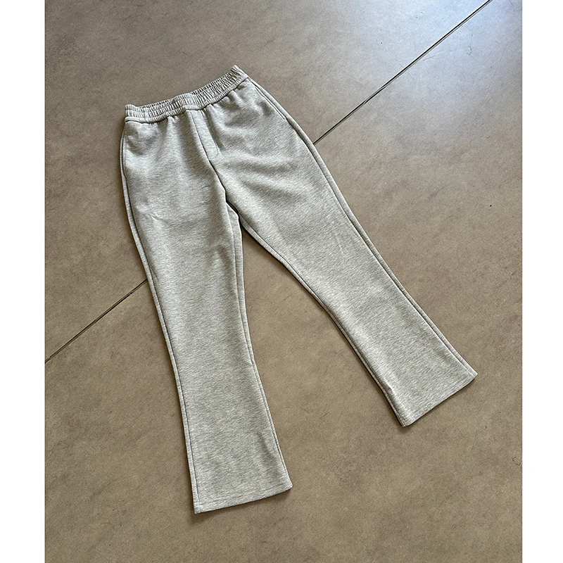 Luminelle简约慵懒休闲垂感微喇裤男宽松直筒阔腿长裤