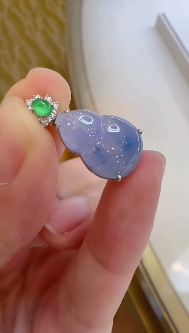 翡翠18K金镶嵌吊坠(不含链)多样性团购发一件