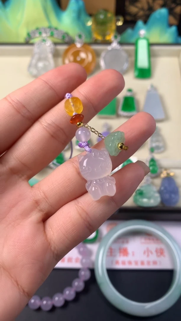 未镶嵌车挂玛瑙/玉髓挂件