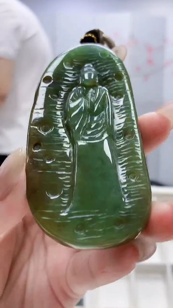 未镶嵌定制翡翠4917lr-毛货挂件94