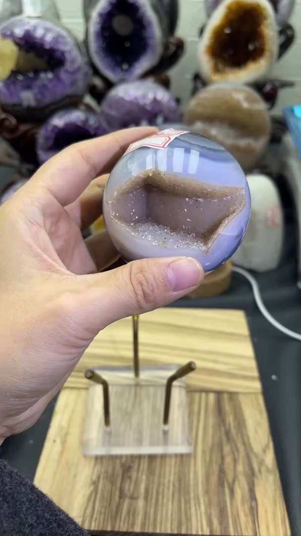 未镶嵌大型摆件（非配饰）紫晶733号开口笑