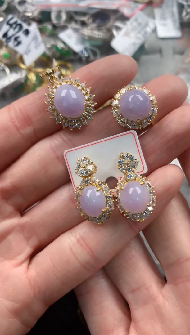 银S925镶嵌戒指翡翠333  7